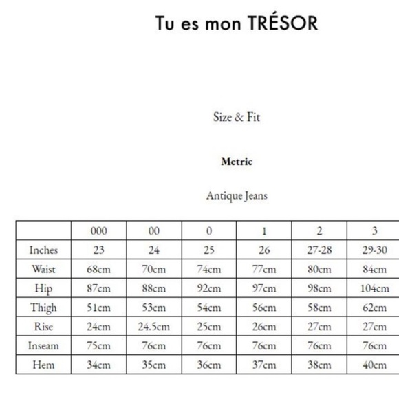 TU ES MON TRÉSOR Velvet Side Bow Jeans 26 - Picture 10 of 12